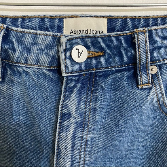 ABRAND A Venice Straight Cropped Capri Blue Jeans woman’s Size 27 - Picture 4 of 7